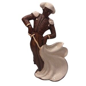 Vintage 60's Treasure Craft Ceramic Matador Crackled Glaze Bullfighter
12.5"